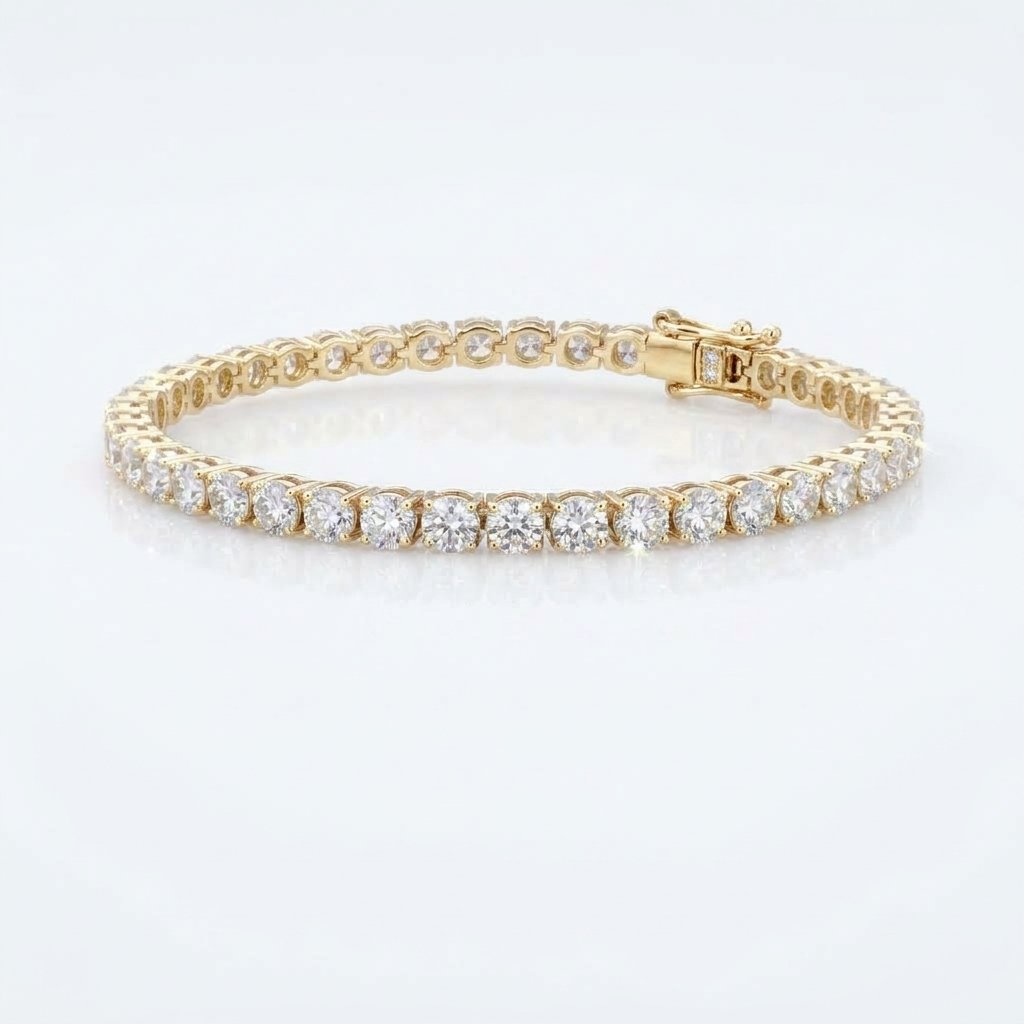 3mm Tennis Bracelet in 18K Yellow Gold