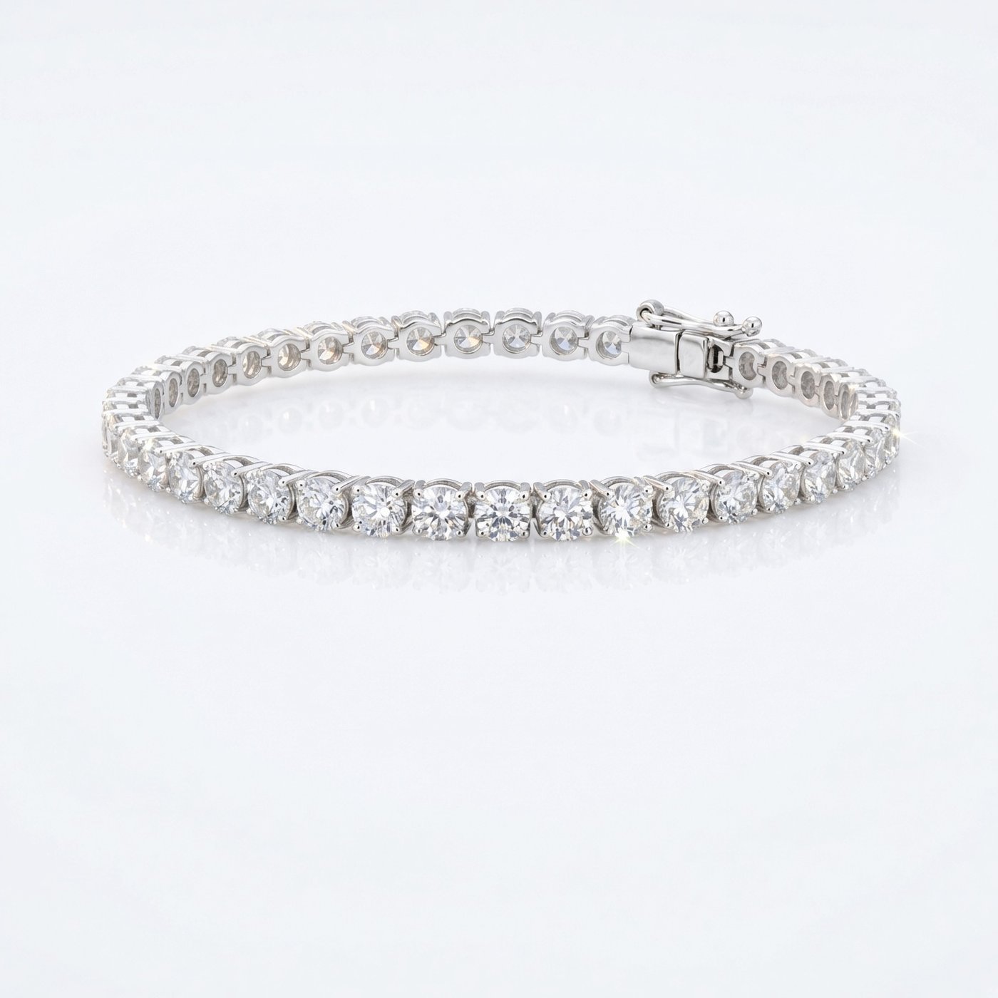 4mm Tennis Bracelet in 925 Sterling Silver