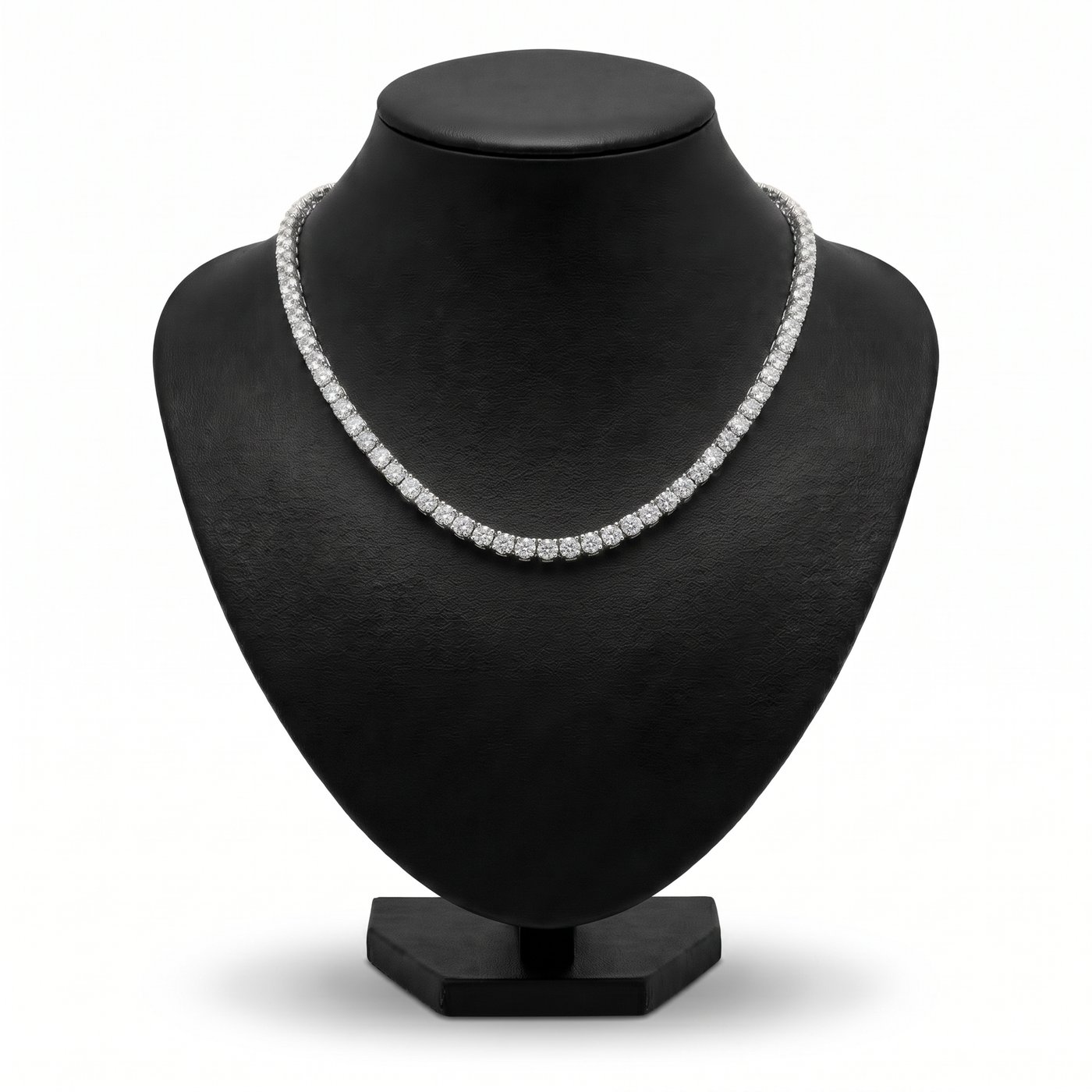 Half Eternity Necklace in 925 Sterling Silver