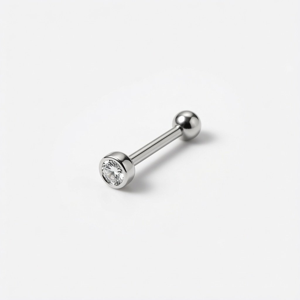 Nose Stud 3 mm in 925 Sterling Silver